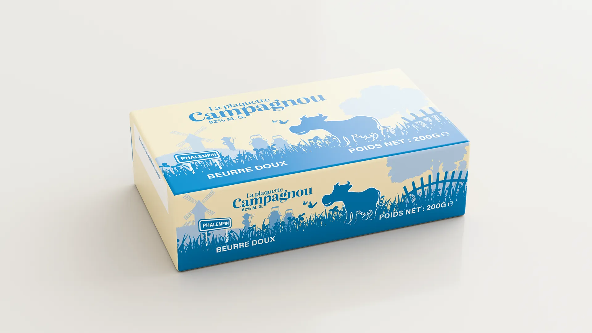 Beurre plaquette Campagnou doux 200g